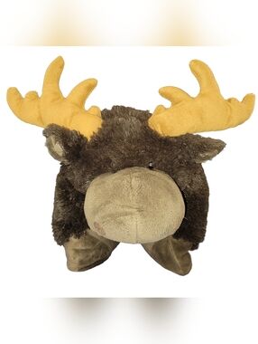 VINTAGE 2010 Original Pillow Pets 18” Marlo Moose Plush - Like New